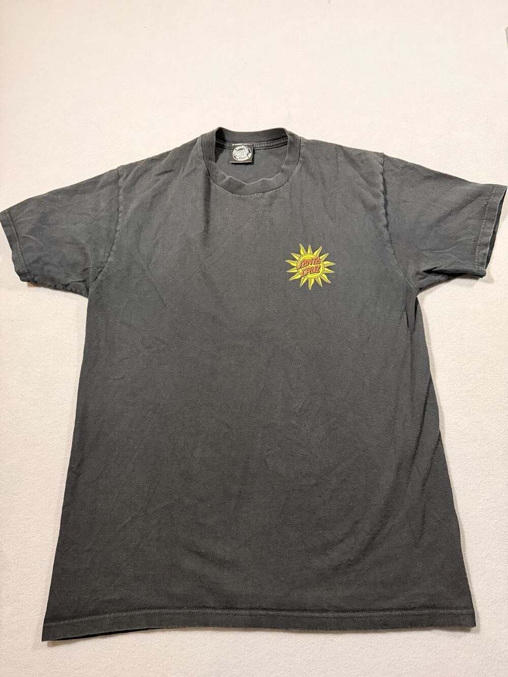 Santa Cruz Tarot Deck Jester Graphic Black T-Shirt
